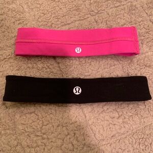 Lululemon 2-pack Headbands - Pink and Black